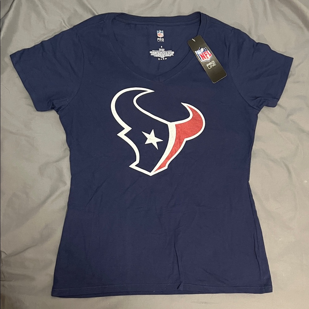 NWT Women’s Houston Texans NFL V-Neck Maggie Mae’s #78 T-Shirt Size M